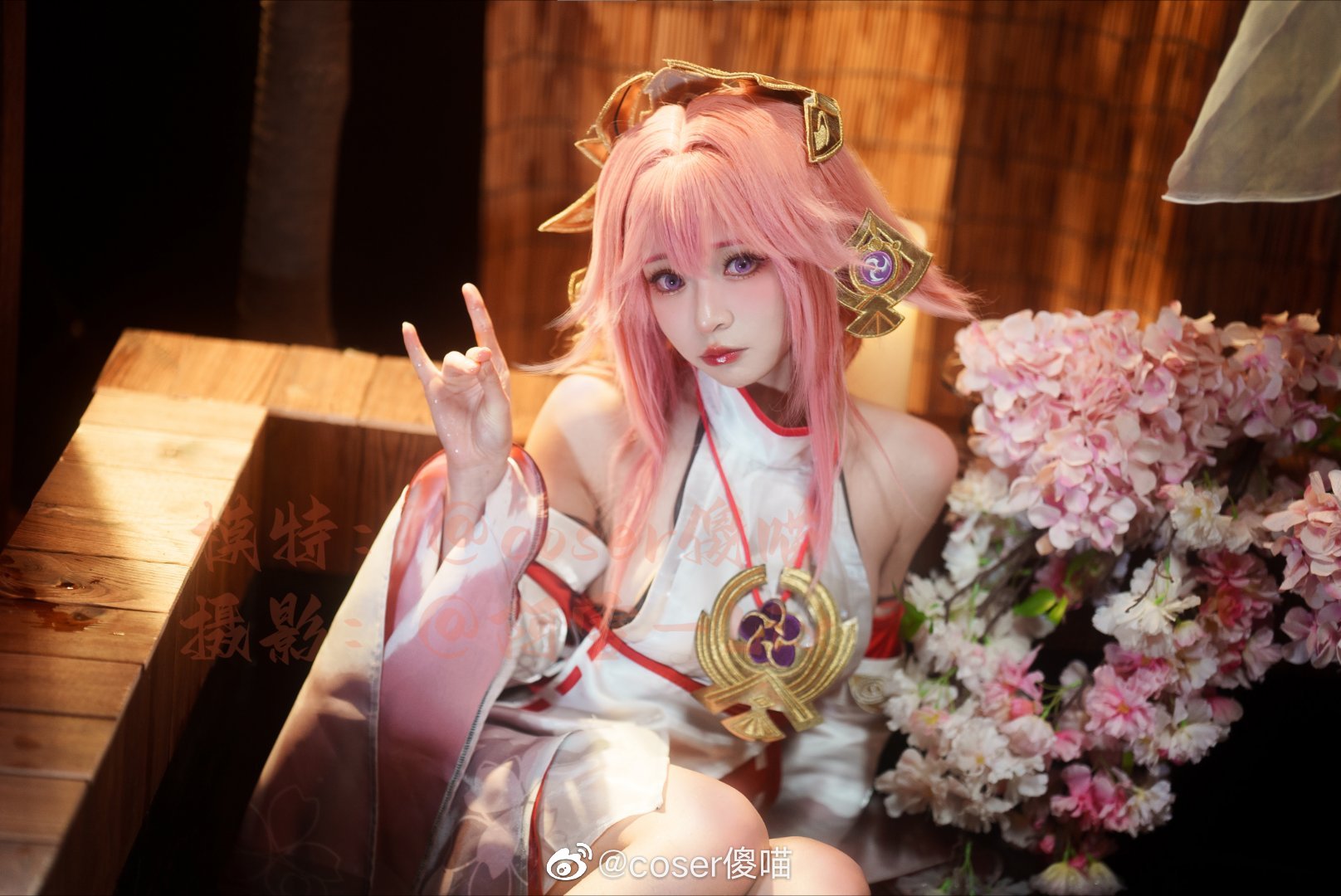 [COS]原神八重神子-@coser傻喵-二次元COS分享次元吧