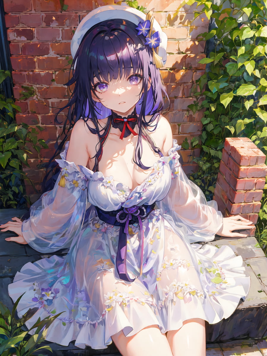 雷电将军 吊带裙-二次元COS分享次元吧