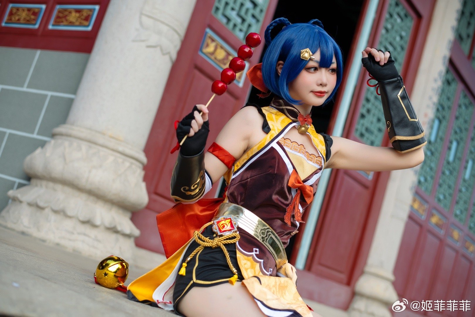 [COSplay]原神香菱 救命啊…食材打人啦！-二次元COS分享次元吧