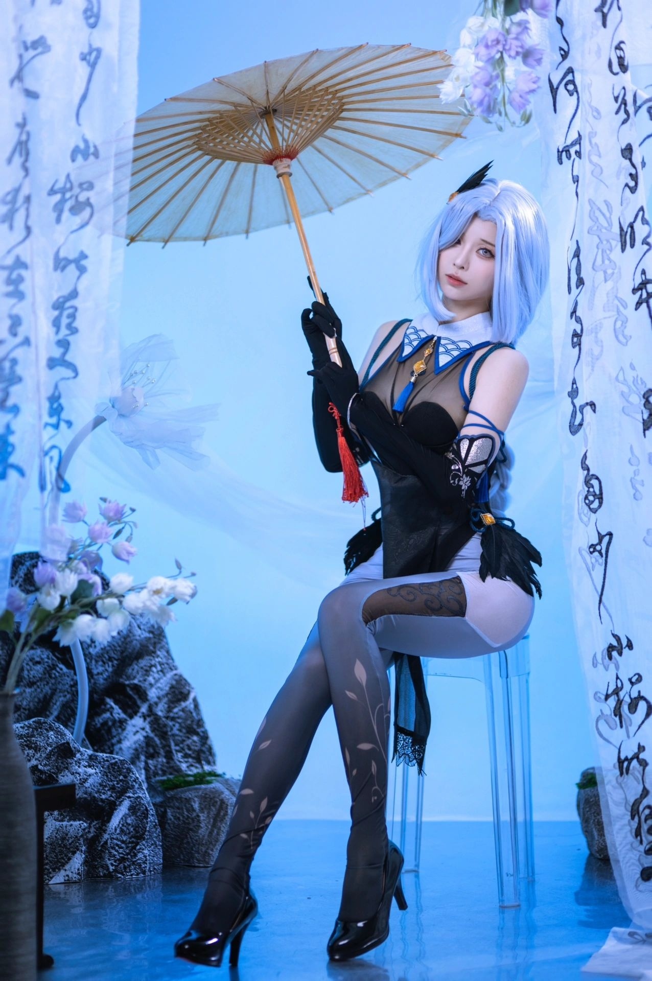 [COSplay]超美的申鹤小姨-二次元COS分享次元吧