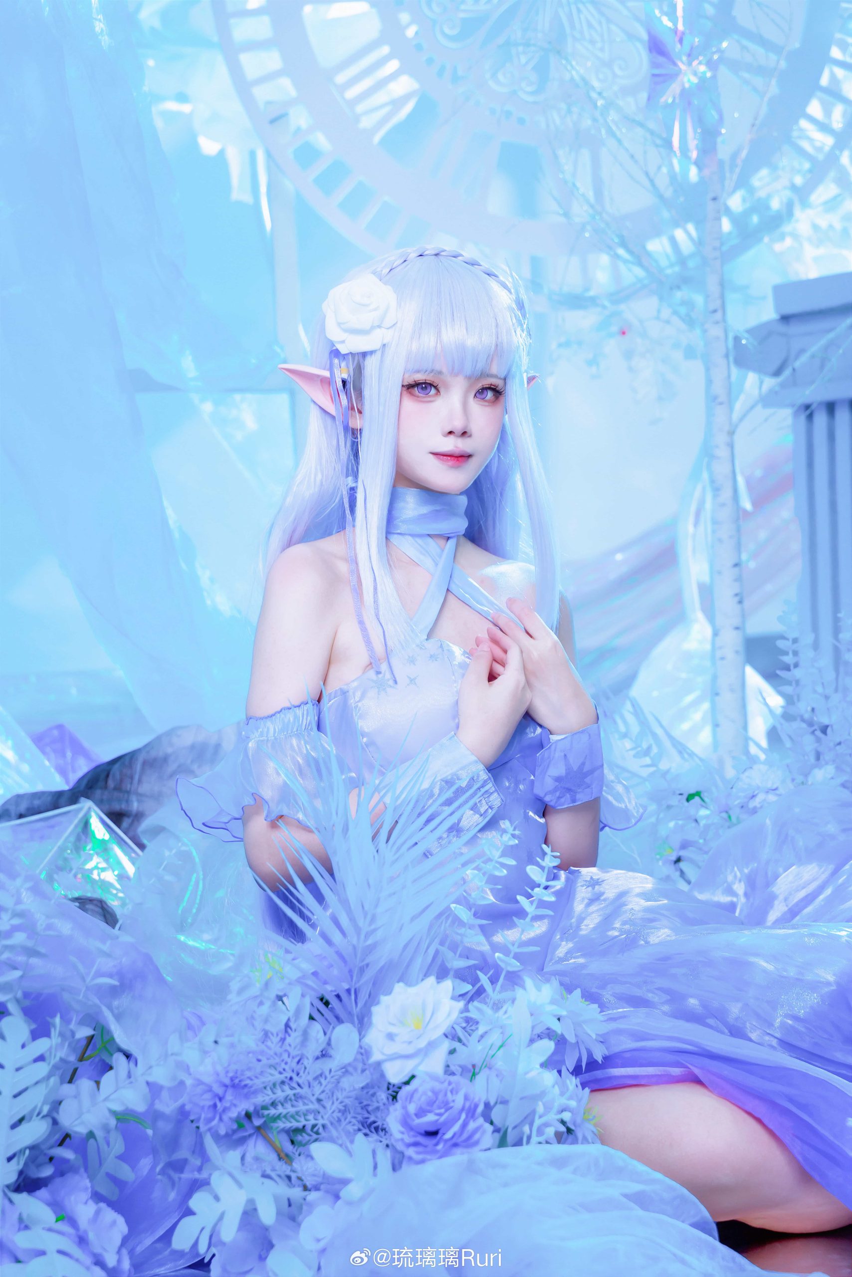 [COSplay]艾米莉亚·冰晶礼服-二次元COS分享次元吧