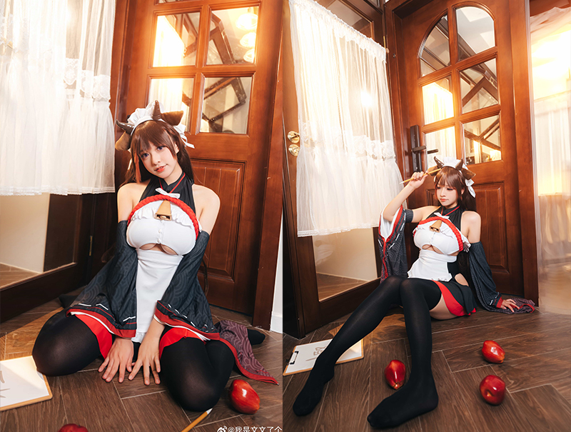 [COSplay]绊倒的迷糊女仆-二次元COS分享次元吧