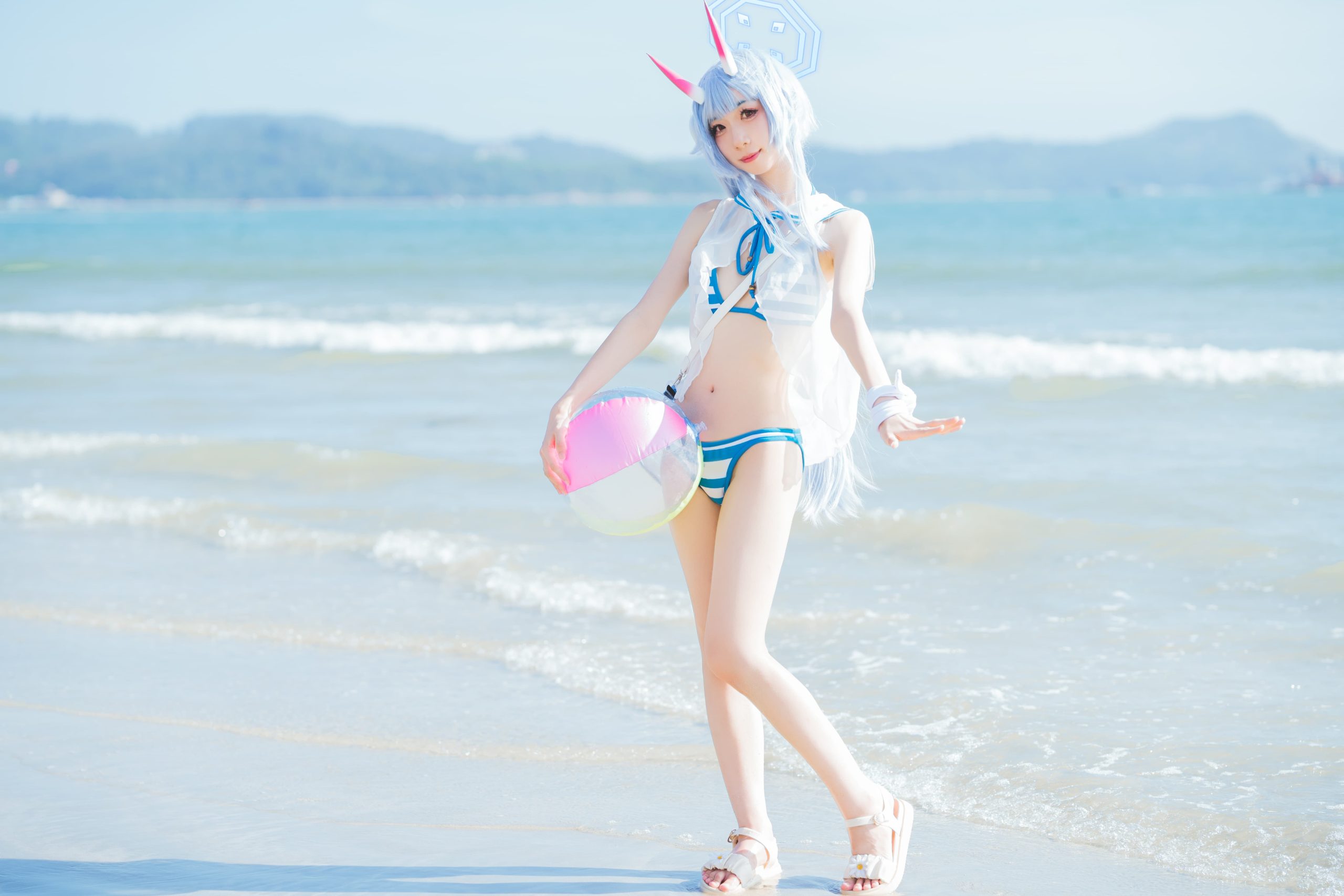 [COSplay]碧蓝档案 和乐千世 泳装-二次元COS分享次元吧