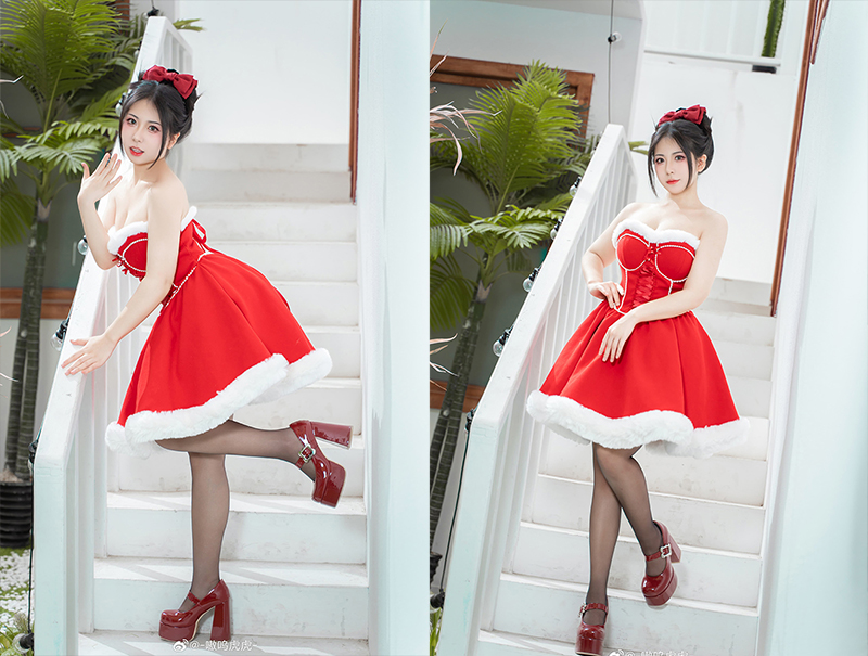 [COSplay]被四面八方的圣诞气息包裹住啦-二次元COS分享次元吧