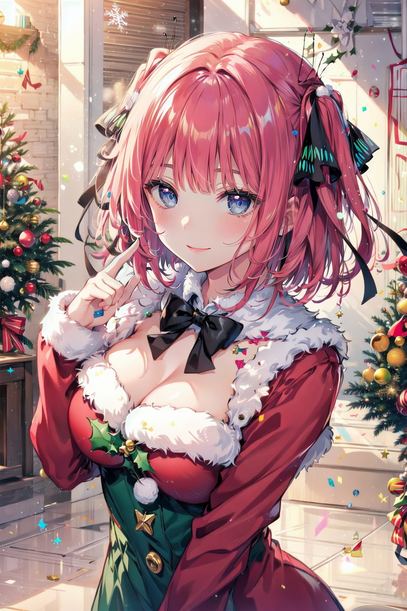 五等分的新娘  中野二乃  圣诞装-二次元COS分享次元吧