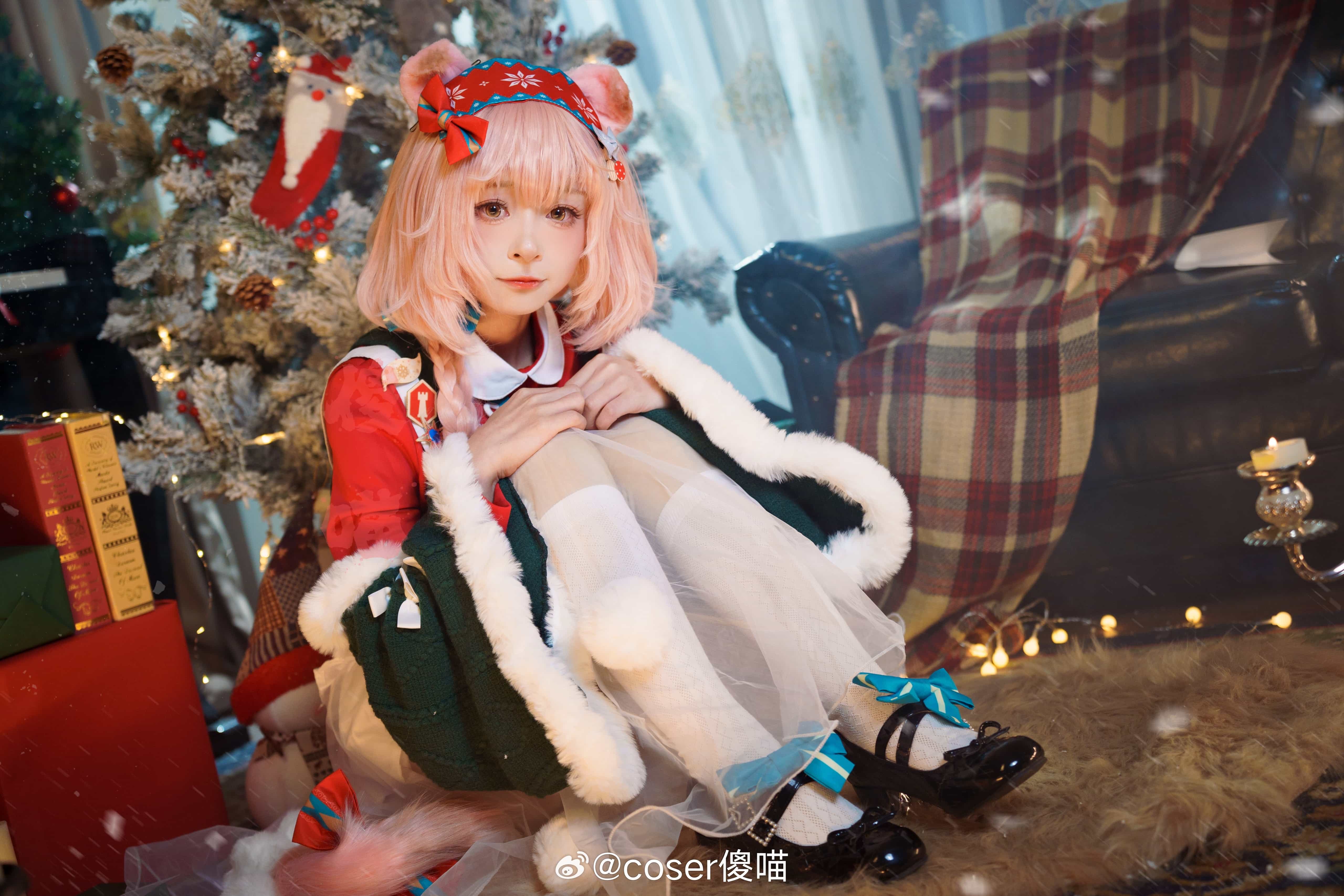 [COSplay]明日方舟 澄闪 圣诞节-二次元COS分享次元吧