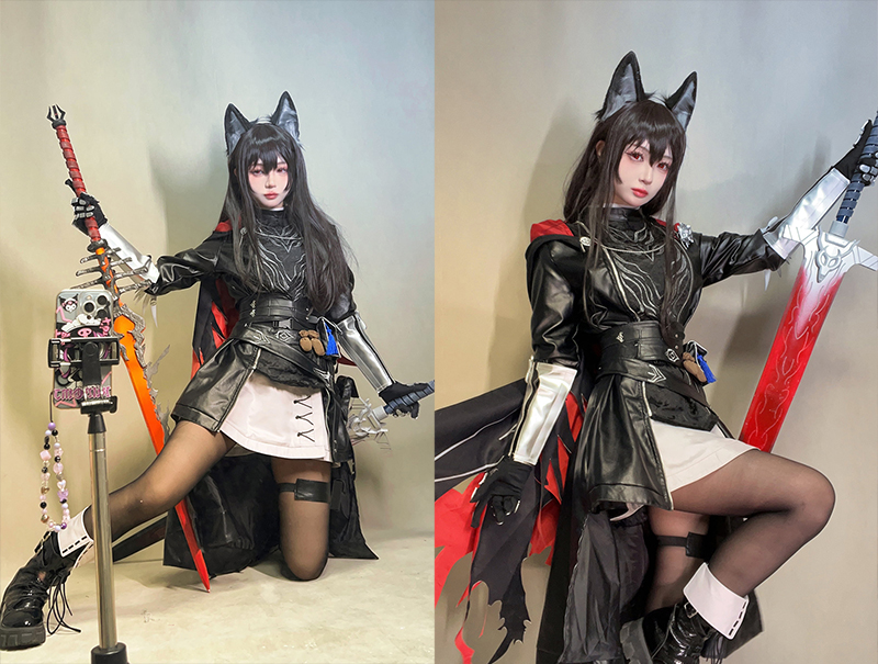 [COSplay]明日方舟 缄默德克萨斯·破翼者-二次元COS分享次元吧