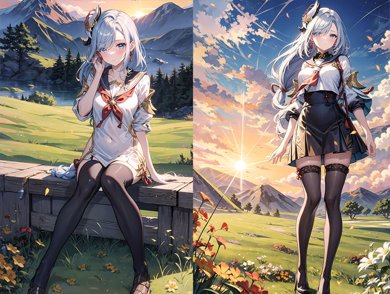 原神 申鹤 黑丝JK-二次元COS分享次元吧