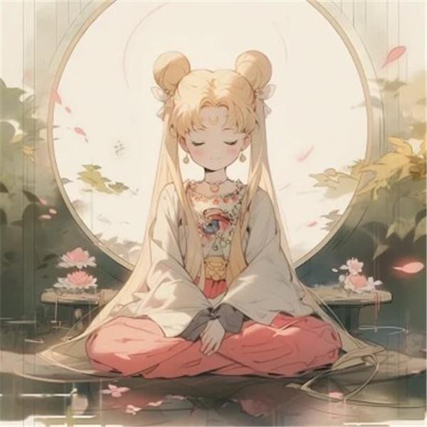 图片[29]-二次元COS分享精致清新脱俗的佛系女生动漫头像图片32张（32张）-二次元COS分享次元吧