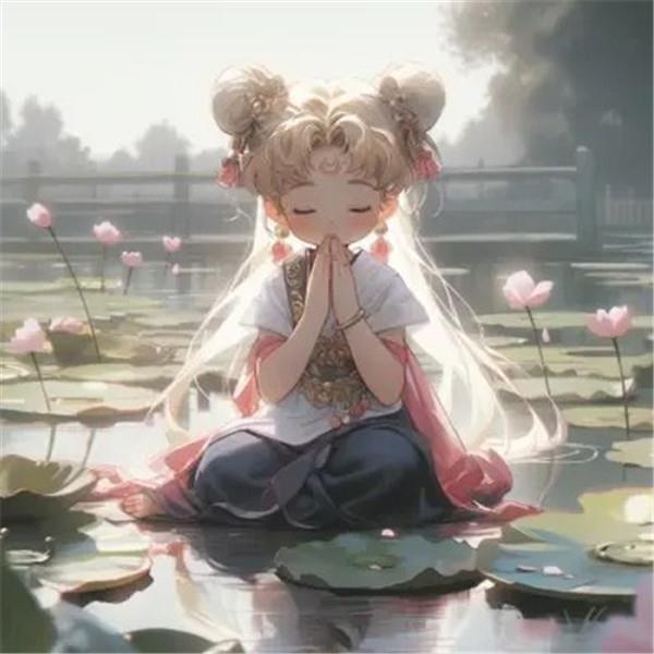 图片[31]-二次元COS分享精致清新脱俗的佛系女生动漫头像图片32张（32张）-二次元COS分享次元吧