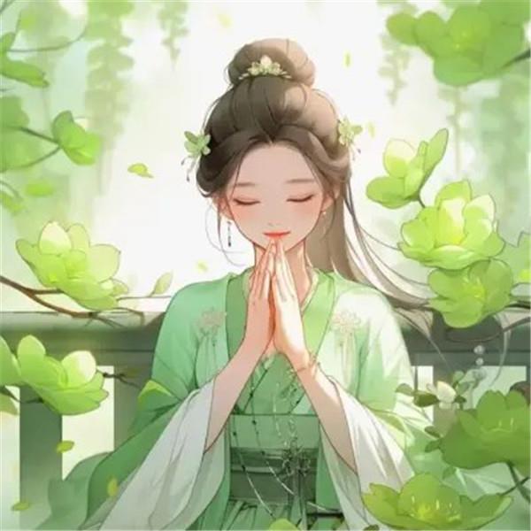 图片[25]-二次元COS分享精致清新脱俗的佛系女生动漫头像图片32张（32张）-二次元COS分享次元吧