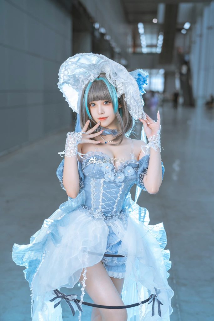 图片[1]-二次元COS分享【cos正片】@蜜酱猫裘「茶会要迟到了哦，指挥官」-二次元COS分享次元吧