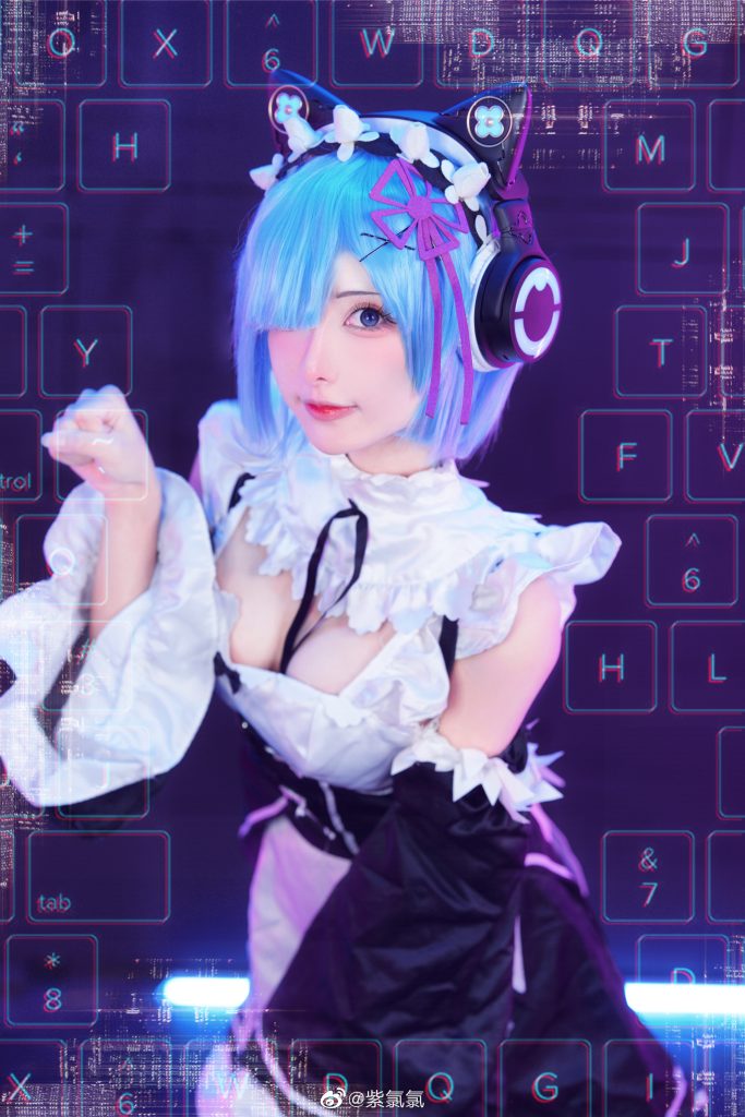 图片[3]-二次元COS分享【COS】蕾姆-紫氯氯-二次元COS分享次元吧