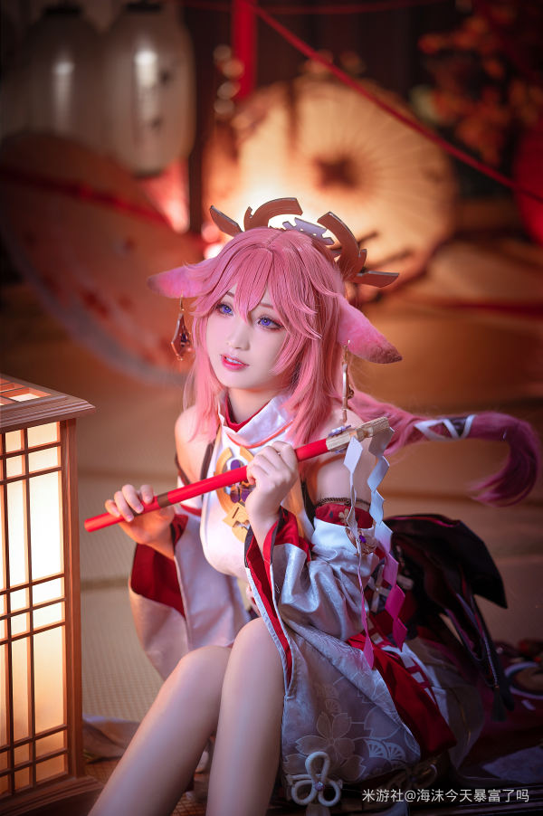 图片[1]-二次元COS分享【原神COS正片】八重神子-二次元COS分享次元吧