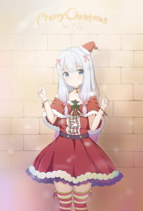 【P站插画】MIKU 雷姆 可畏 崩坏三 琪亚娜·卡斯兰娜 可莉 圣诞妹子特辑-二次元COS分享次元吧