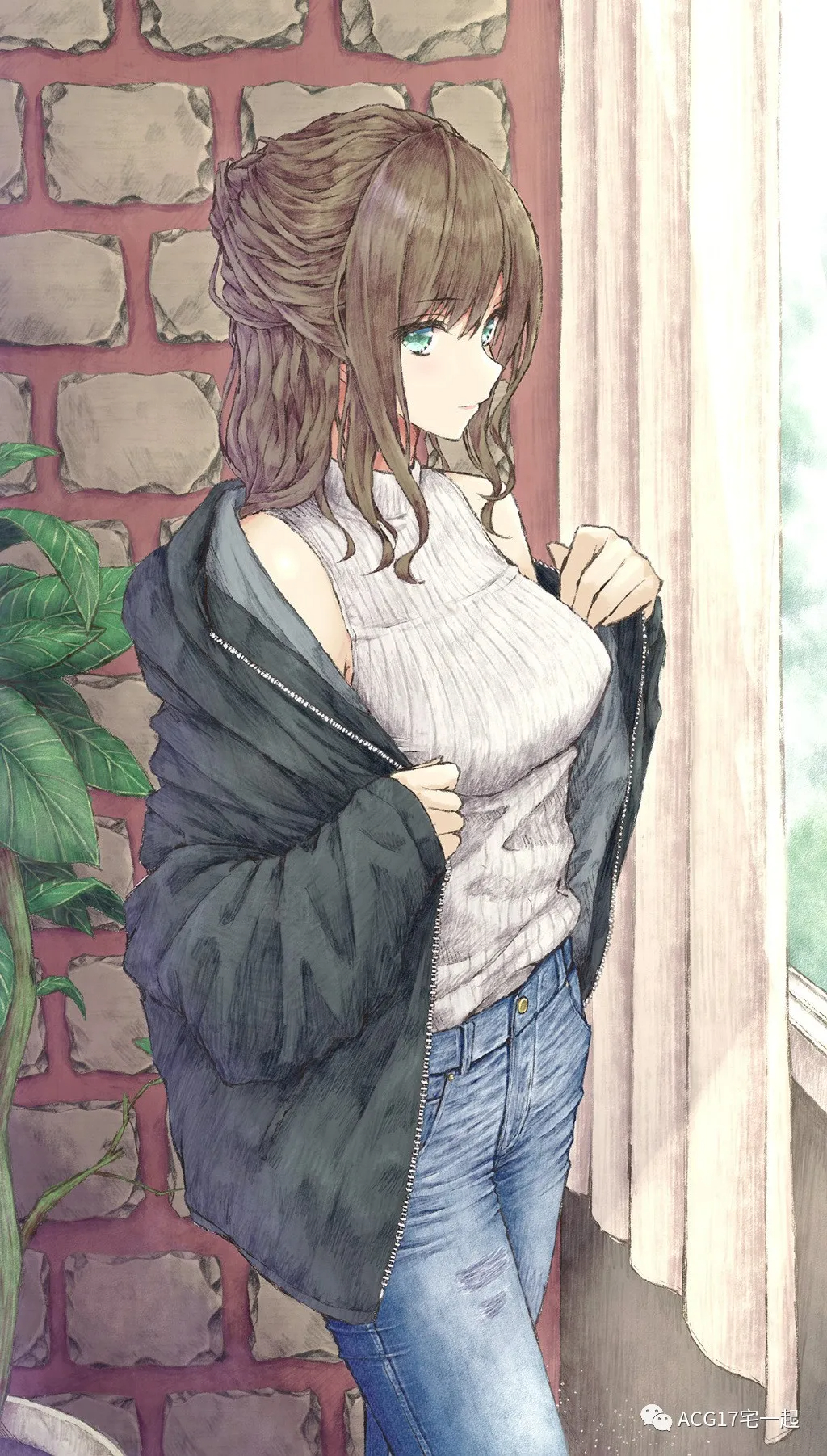 图片[13]-二次元COS分享[P站画师]JK与牛仔裤，日本画师あらまち的插画作品-二次元COS分享次元吧