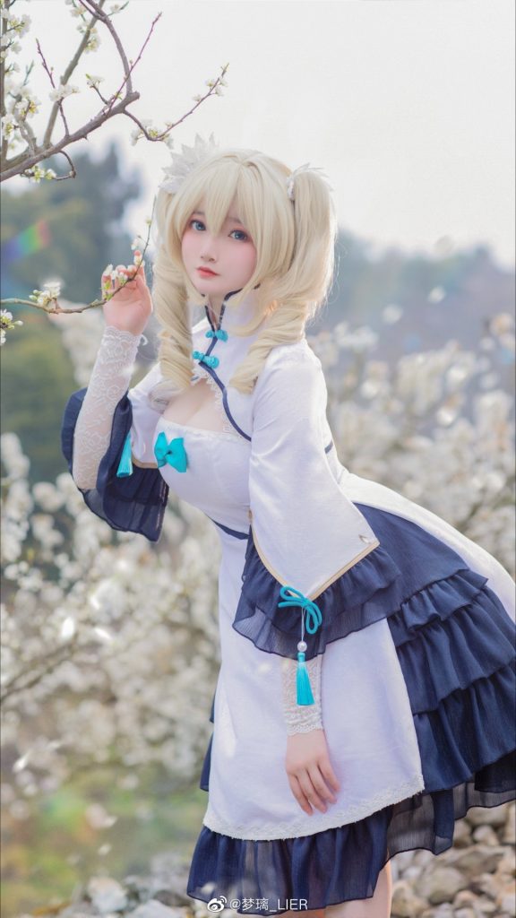 图片[1]-二次元COS分享[原神COS]芭芭拉旗袍-二次元COS分享次元吧