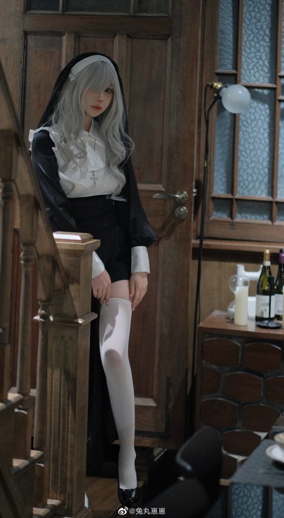 图片[1]-二次元COS分享[COS]修女+白丝-二次元COS分享次元吧