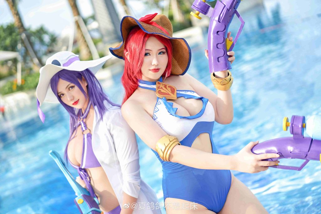 图片[1]-二次元COS分享[COS]英雄联盟-泳池派对-二次元COS分享次元吧