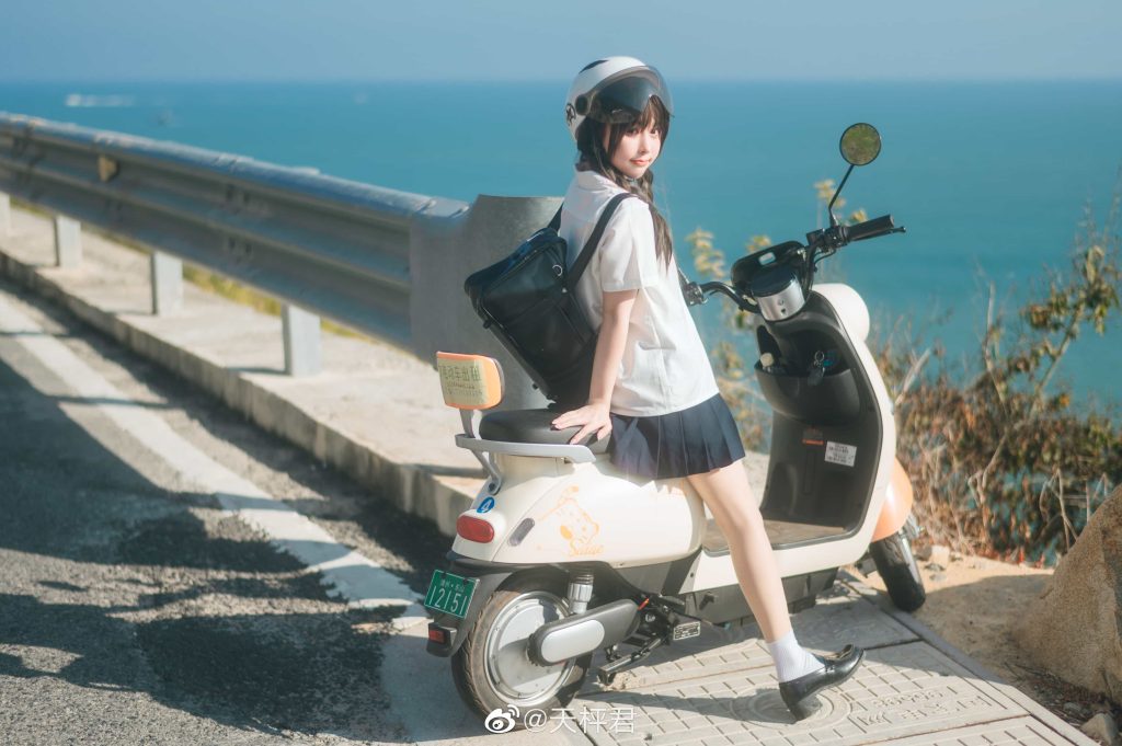 图片[3]-二次元COS分享[JK制服]骑上我心爱的小摩托-二次元COS分享次元吧