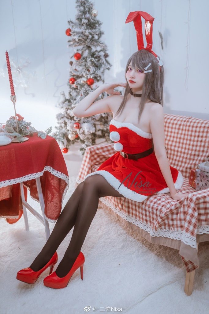 图片[1]-二次元COS分享[COS]圣诞节-樱岛麻衣-二次元COS分享次元吧