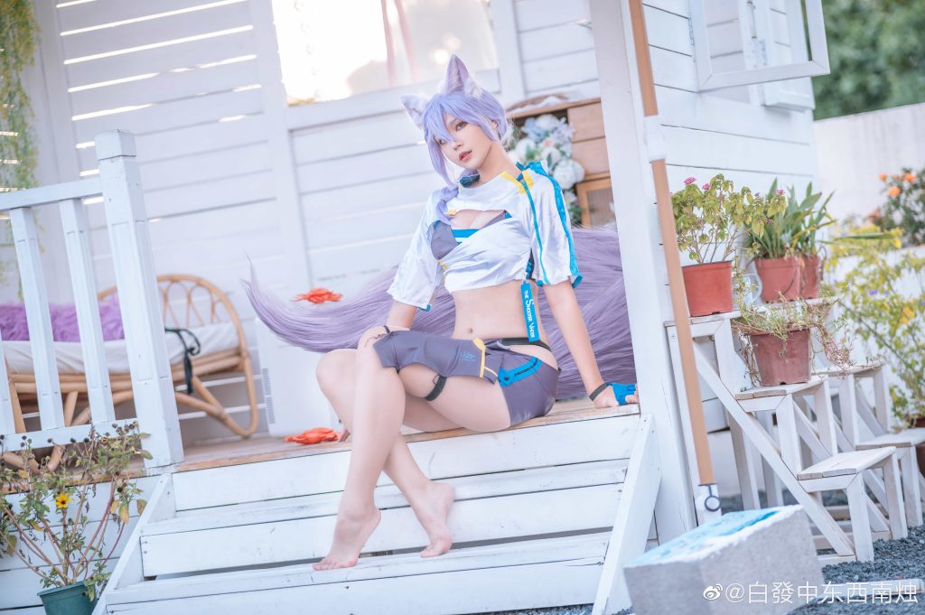 图片[3]-二次元COS分享[COS]明日方舟普罗旺斯-白發中东西南烛-二次元COS分享次元吧
