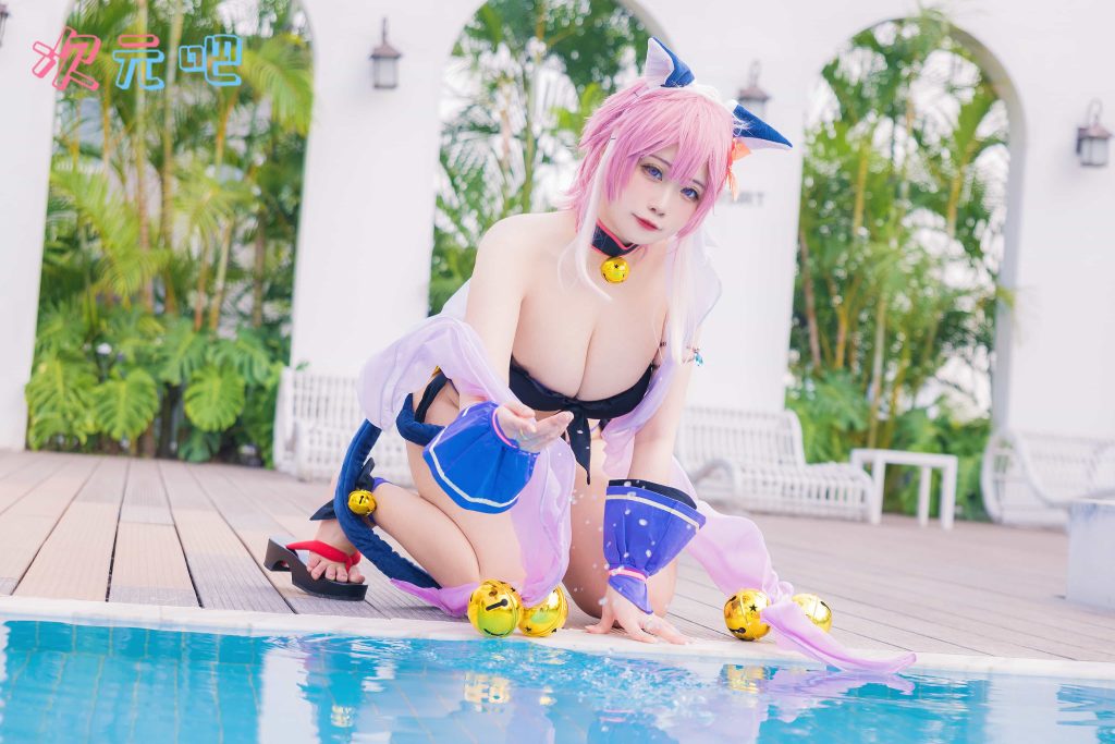 图片[1]-二次元COS分享贞子蜜桃 – 九月舰长 宮坂珠希泳装-二次元COS分享次元吧