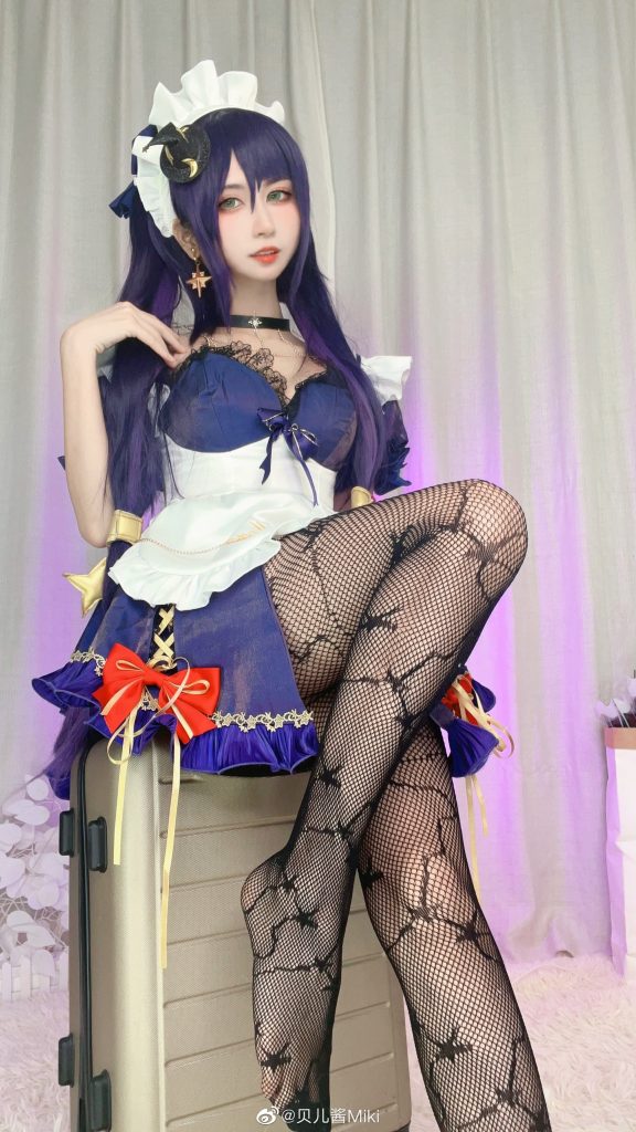 图片[1]-二次元COS分享[COS]原神莫娜女仆-二次元COS分享次元吧