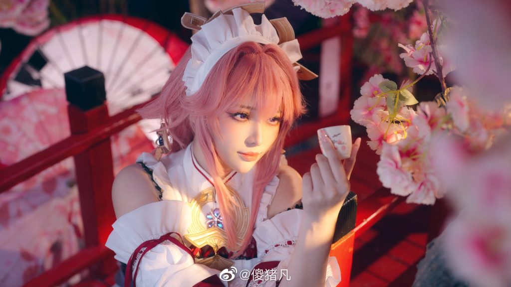 图片[1]-二次元COS分享[原神COS]八重神子  太喜欢了八重了-二次元COS分享次元吧