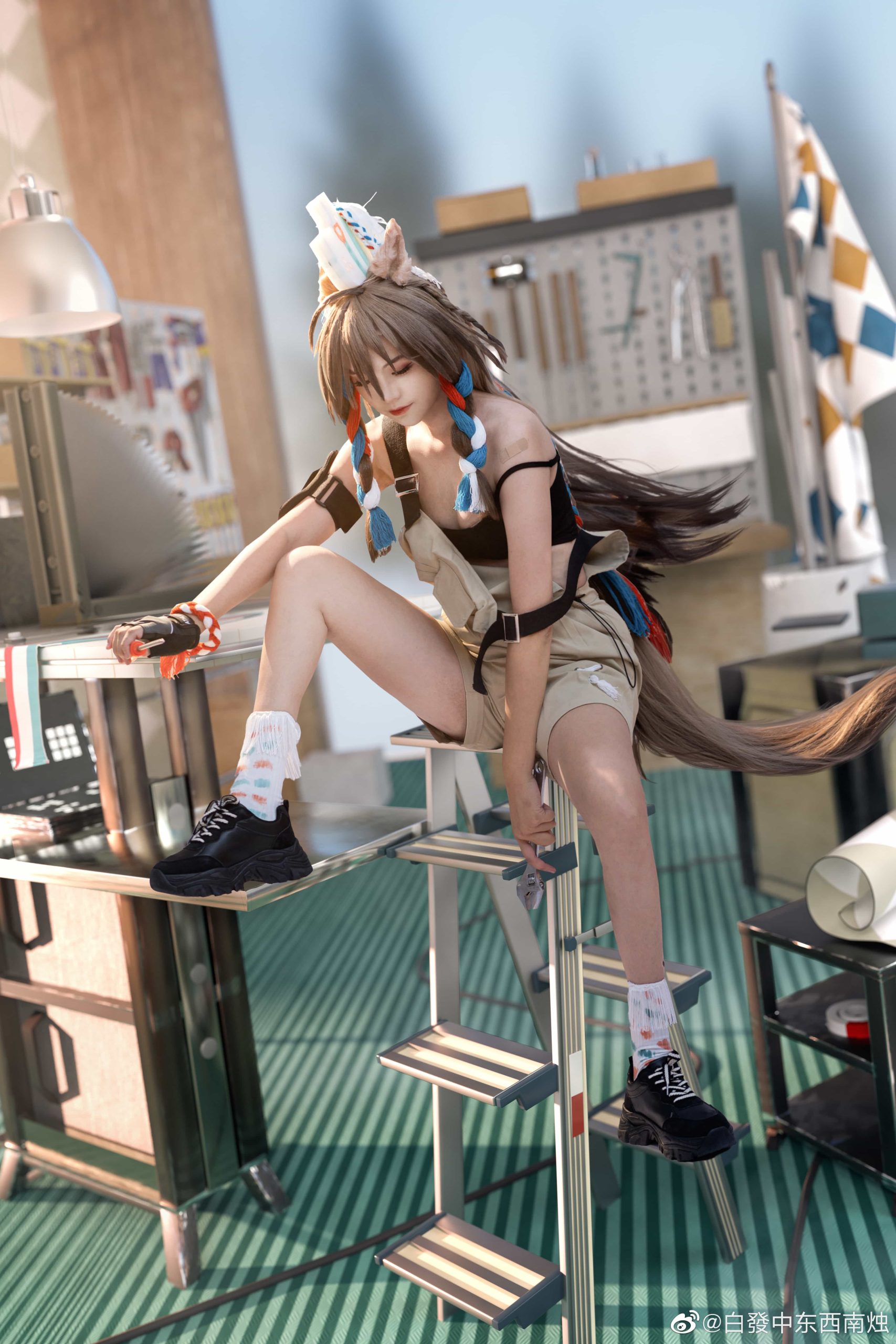 图片[3]-二次元COS分享[COS]明日方舟 我就会赢给所有人看。喏，正义号是我的宠物-二次元COS分享次元吧