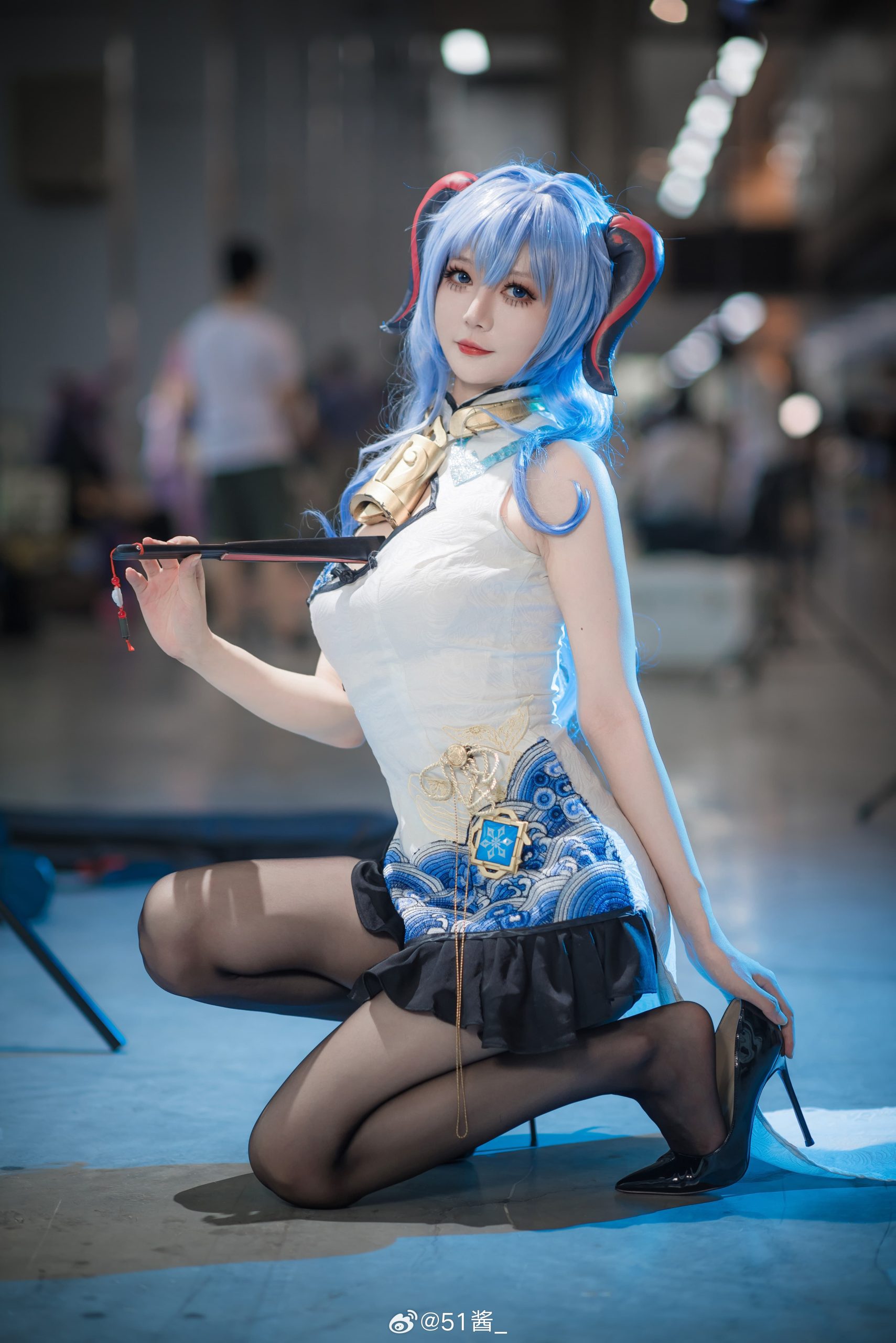 图片[1]-二次元COS分享[COSplay]原神 甘雨旗袍-二次元COS分享次元吧