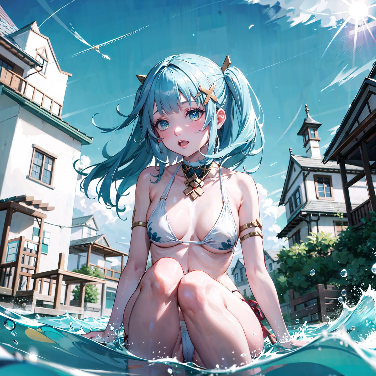 图片[1]-二次元COS分享珐露珊 泳装-二次元COS分享次元吧