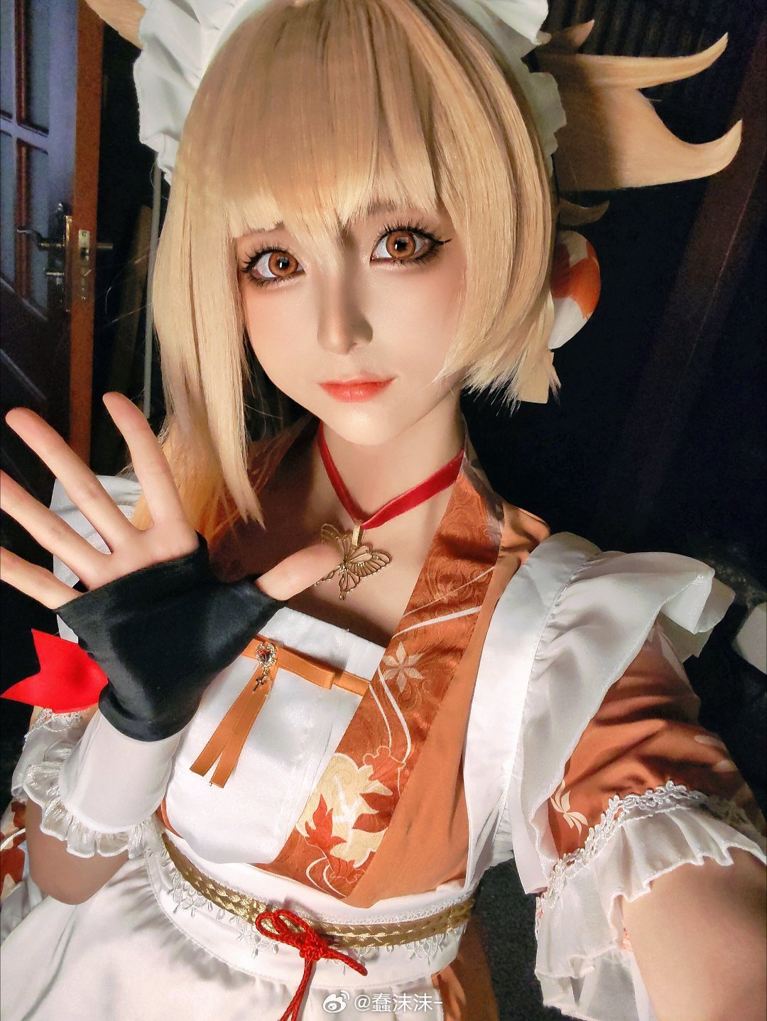 图片[2]-二次元COS分享[COSplay]女仆版宵宫也太好看了！好爱！-二次元COS分享次元吧