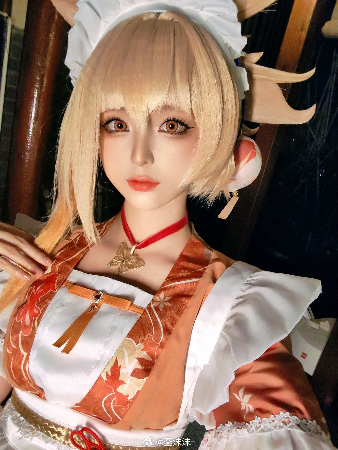 图片[3]-二次元COS分享[COSplay]女仆版宵宫也太好看了！好爱！-二次元COS分享次元吧