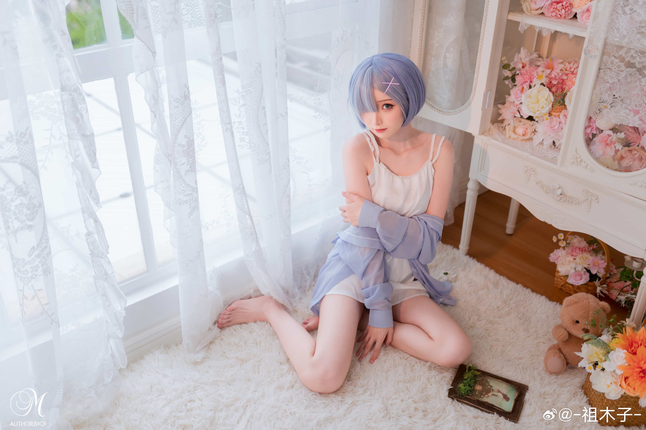 图片[5]-二次元COS分享[COSplay]雷姆 在家休息 看书 还有想你-二次元COS分享次元吧