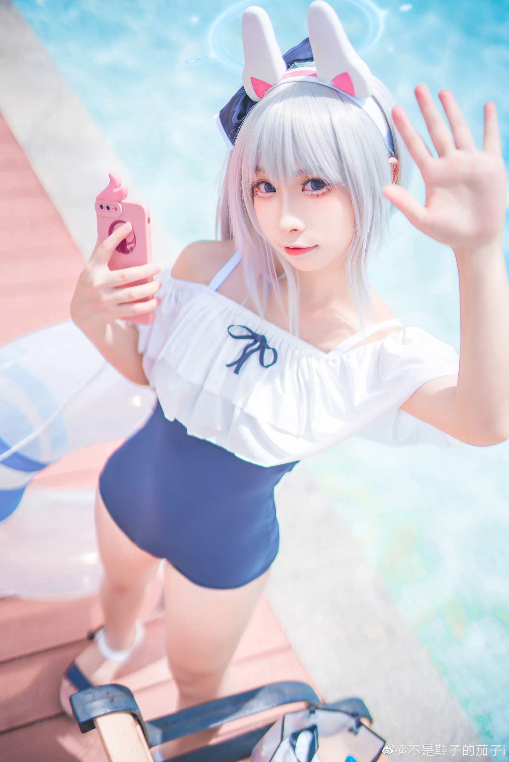图片[3]-二次元COS分享[COSplay]虽然有句话说，兔子不能下水💦 但我…又不是兔子-二次元COS分享次元吧