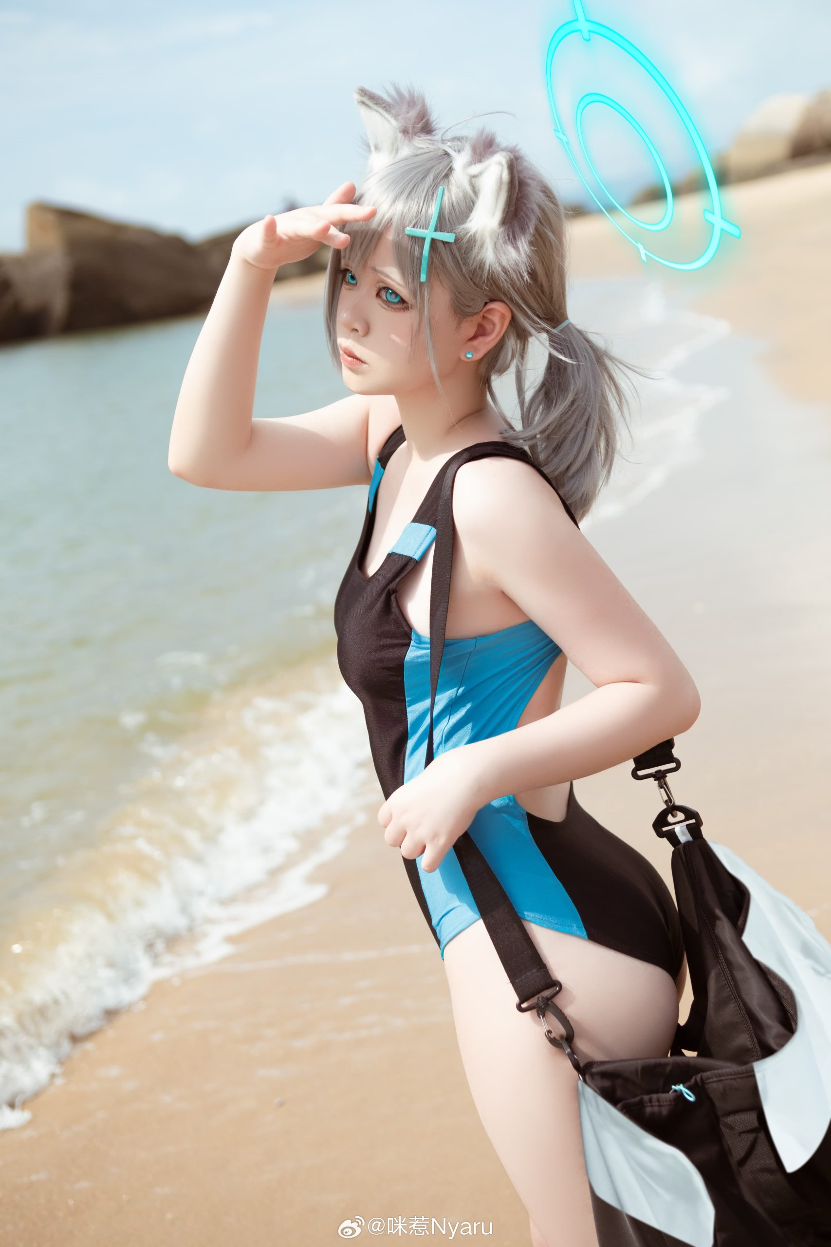 图片[13]-二次元COS分享[COSplay]蔚蓝档案 自从和老师相遇的那个瞬间开始，对我来说，这里也成了有特殊意义的地方。-二次元COS分享次元吧