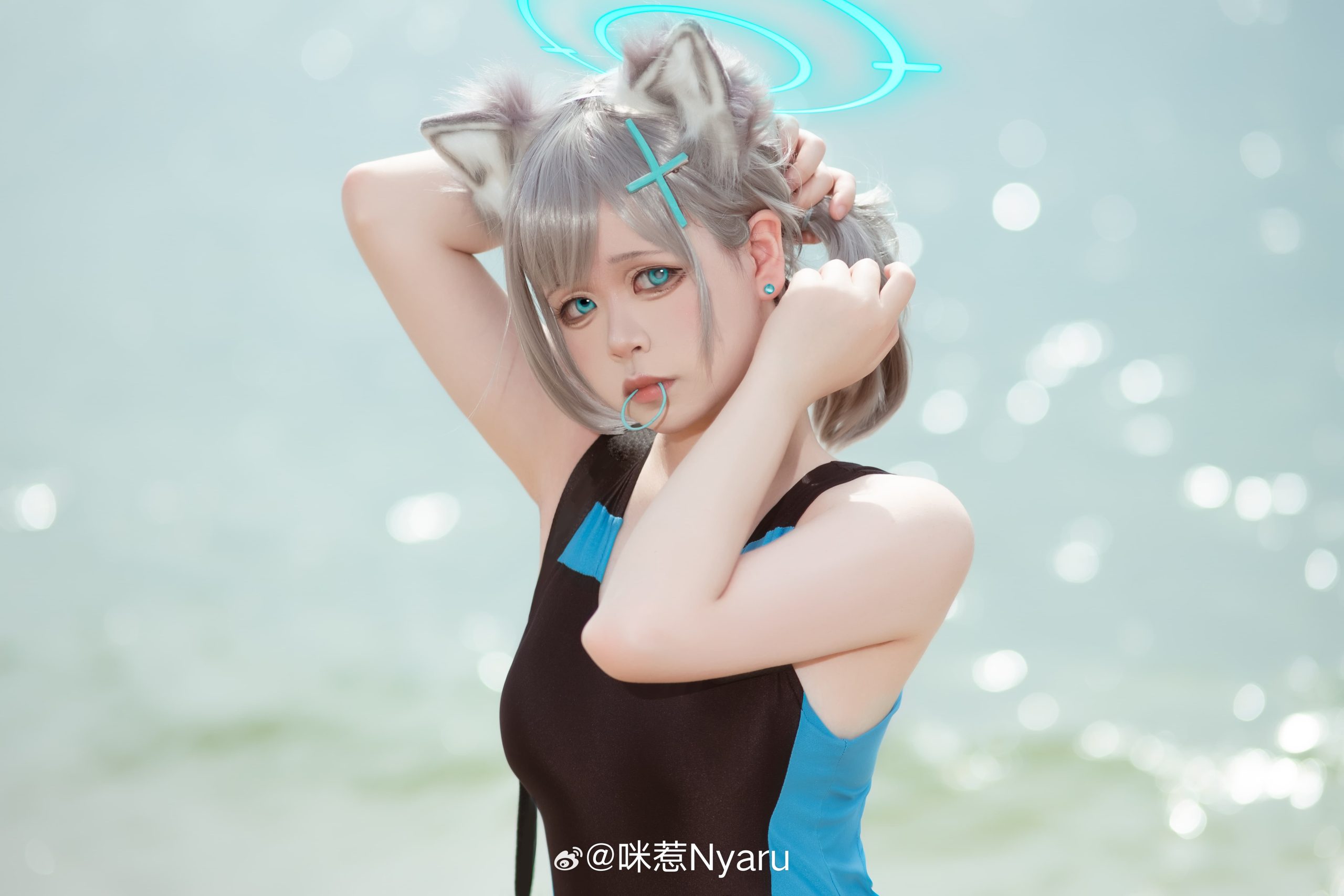 图片[8]-二次元COS分享[COSplay]蔚蓝档案 自从和老师相遇的那个瞬间开始，对我来说，这里也成了有特殊意义的地方。-二次元COS分享次元吧