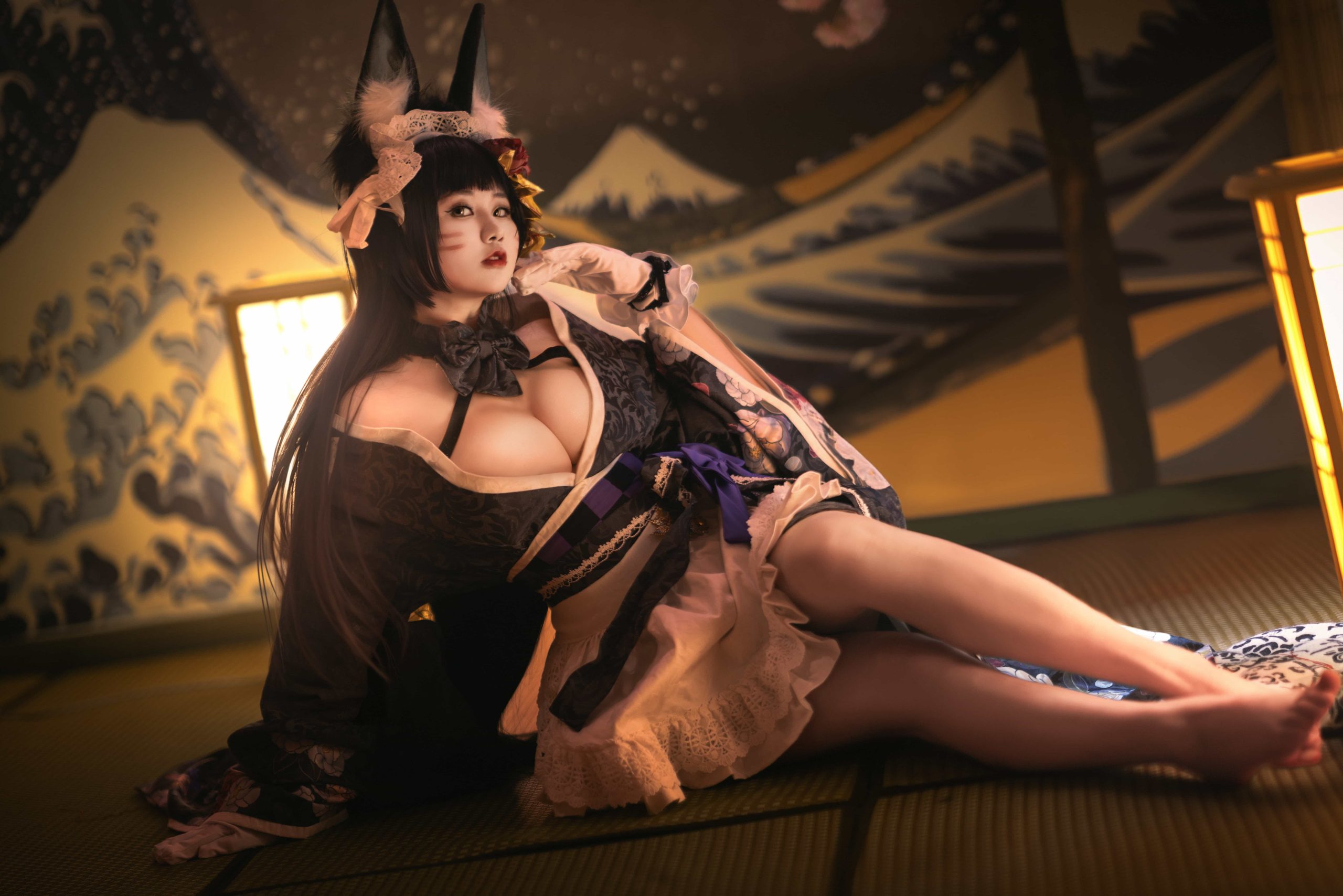 图片[2]-二次元COS分享[cosplay]指挥官～今夜的气氛如果不在月色下散步，会不会有点浪费呢？-二次元COS分享次元吧