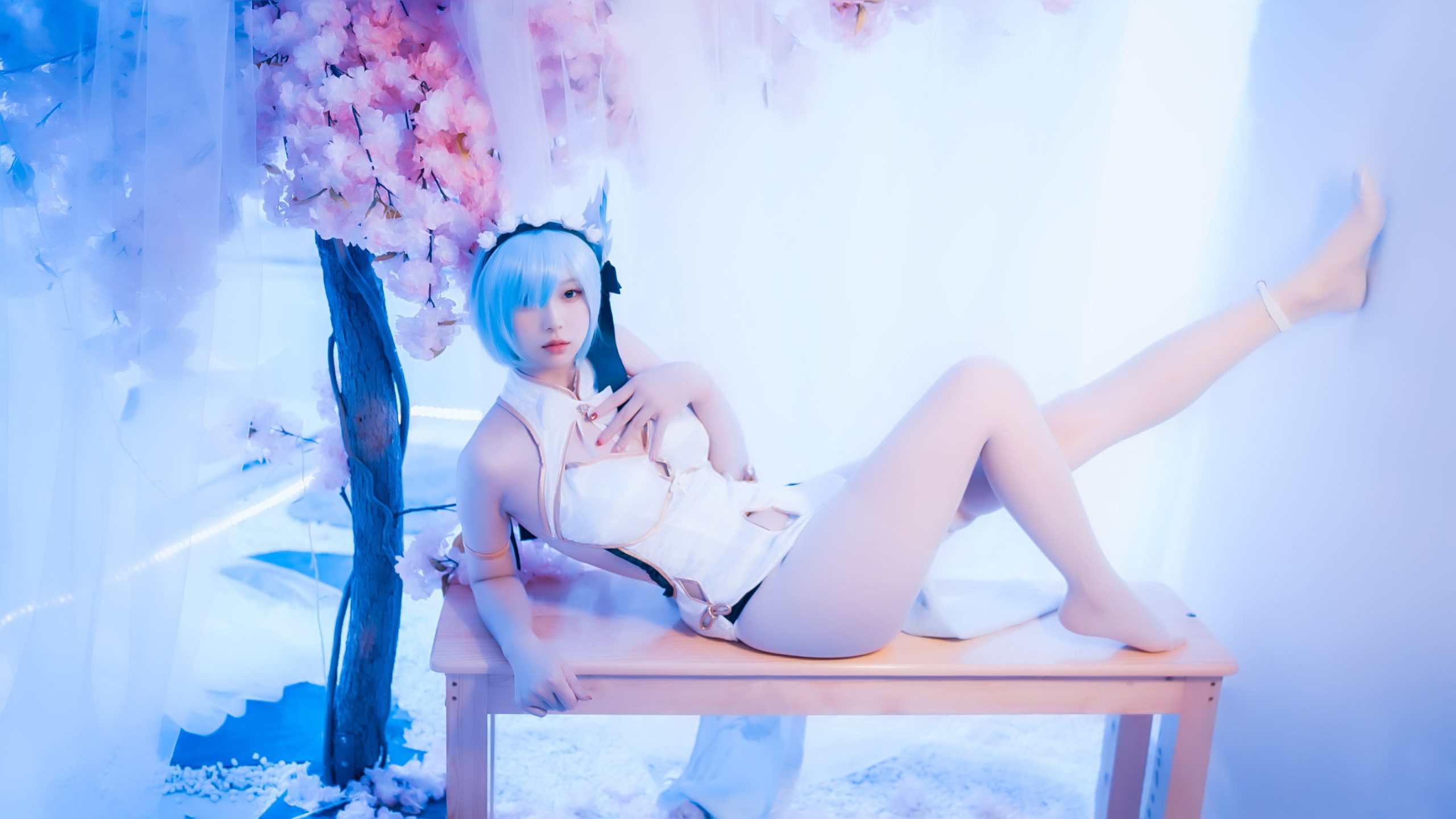 图片[1]-二次元COS分享[COSPlay]雷姆 旗袍-二次元COS分享次元吧