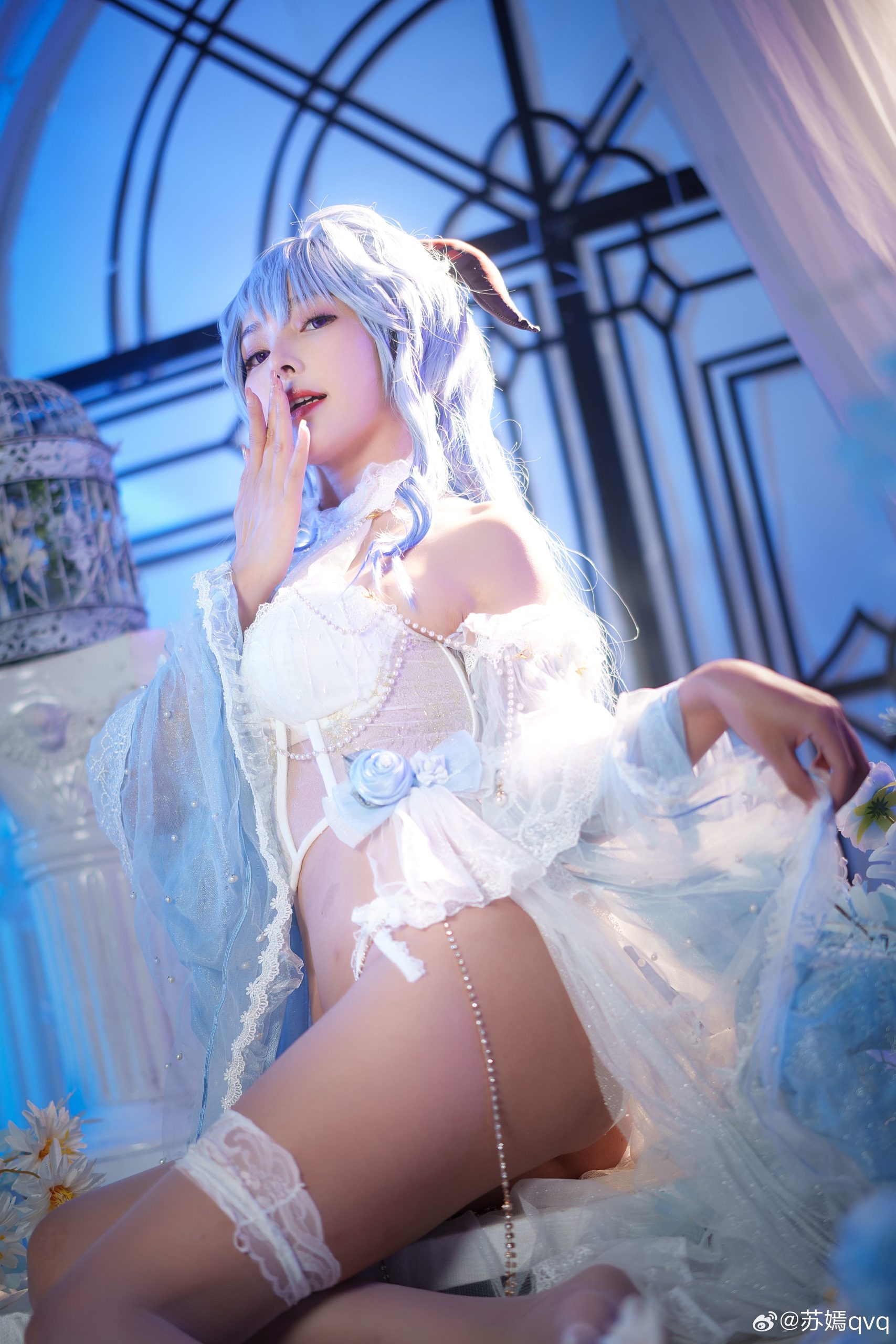 图片[3]-二次元COS分享[COSPlay]旅行者，甘雨穿花嫁好看吗-二次元COS分享次元吧