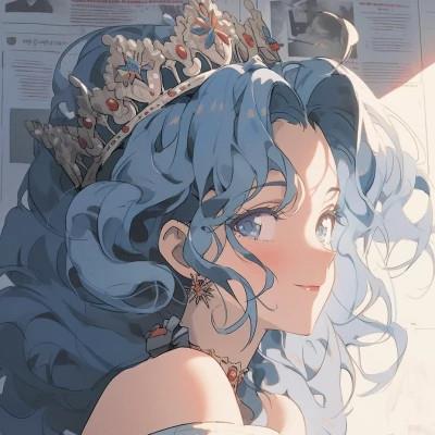 旧漫女生戴皇冠港风头像图片32张（32张）-二次元COS分享次元吧