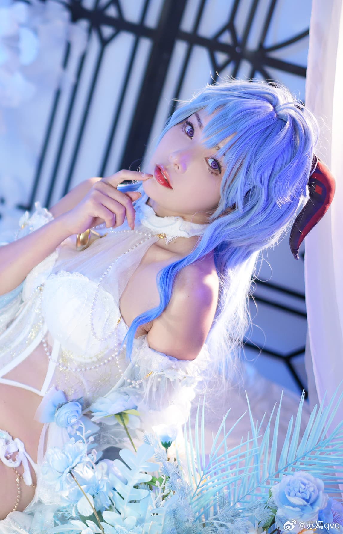 图片[8]-二次元COS分享[COSPlay]旅行者，甘雨穿花嫁好看吗-二次元COS分享次元吧