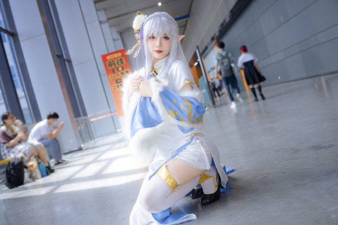 图片[4]-二次元COS分享[COSplay]艾米莉亚旗袍好美好优雅！-二次元COS分享次元吧