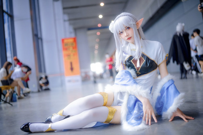 图片[1]-二次元COS分享[COSplay]艾米莉亚旗袍好美好优雅！-二次元COS分享次元吧