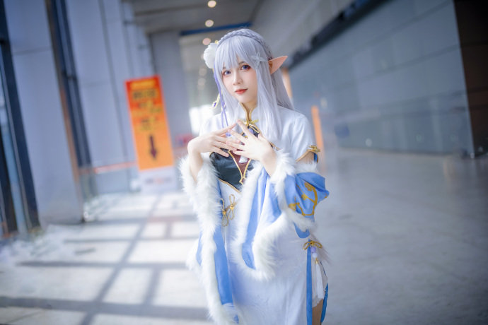 图片[6]-二次元COS分享[COSplay]艾米莉亚旗袍好美好优雅！-二次元COS分享次元吧