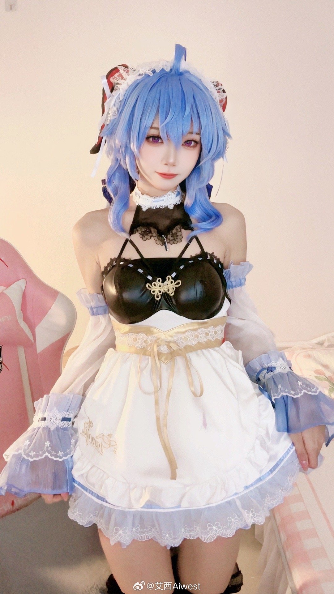 图片[4]-二次元COS分享[COSPlay]一份甘雨女仆的自拍~ ​​​-二次元COS分享次元吧