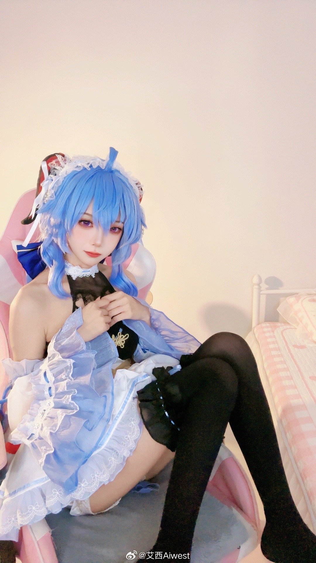 图片[3]-二次元COS分享[COSPlay]一份甘雨女仆的自拍~ ​​​-二次元COS分享次元吧