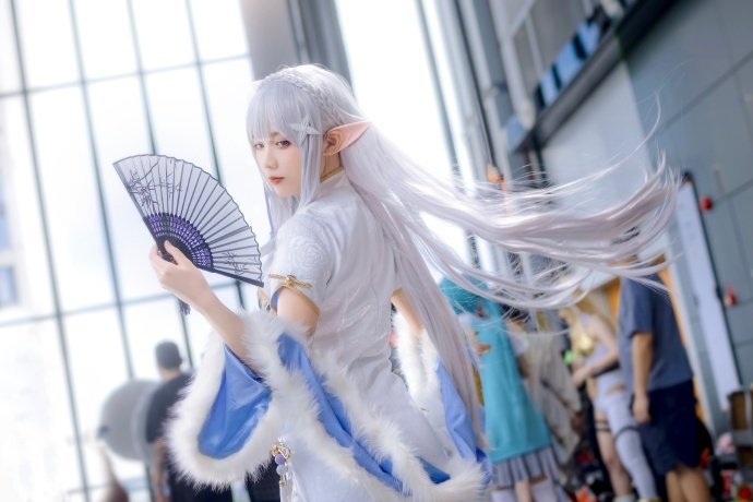 图片[7]-二次元COS分享[COSplay]艾米莉亚旗袍好美好优雅！-二次元COS分享次元吧