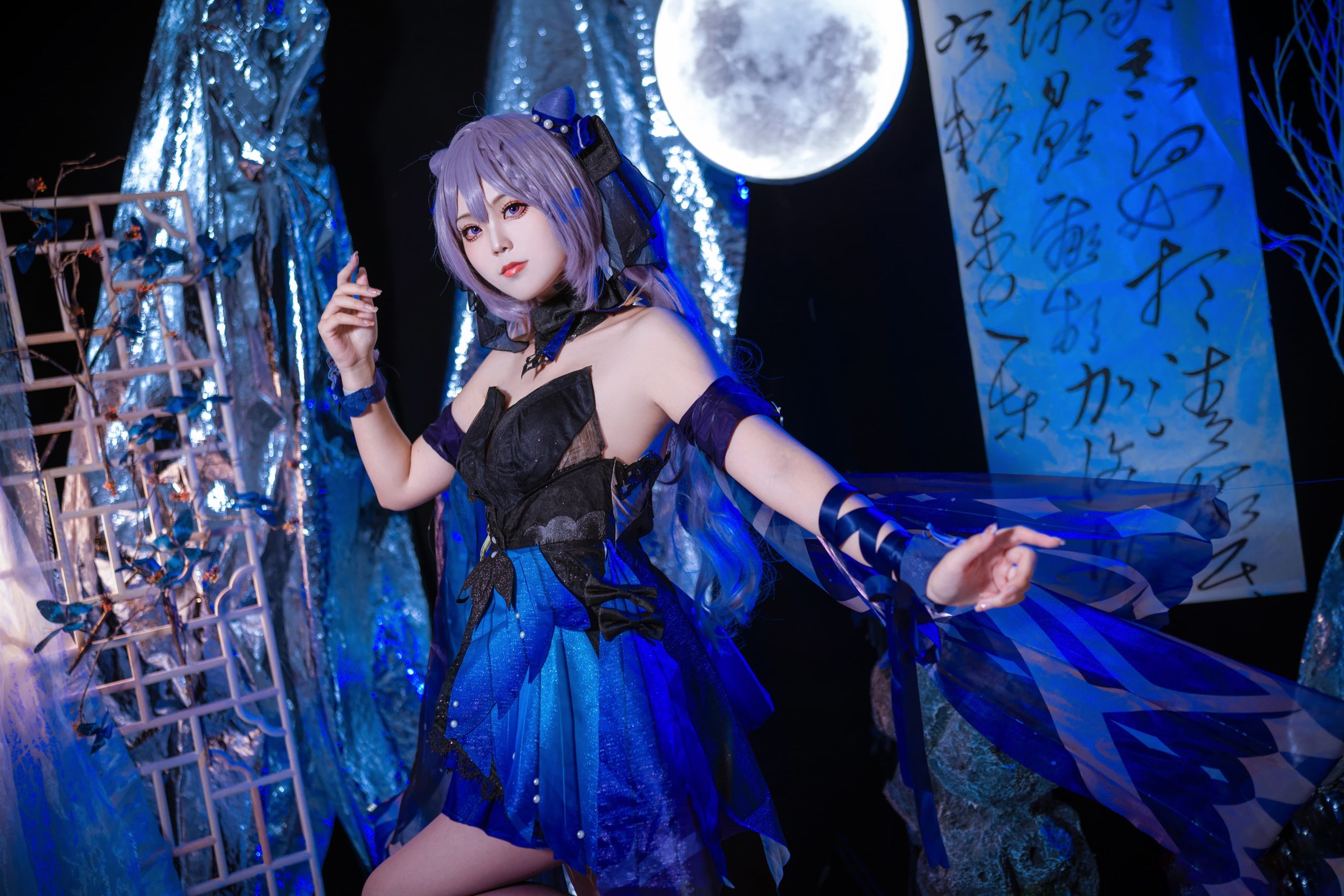 图片[1]-二次元COS分享[COSPlay]🦋刻晴霓裾翩跹🦋-二次元COS分享次元吧